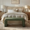 Vynxaria Boucle Waterfall Bench Green 42"W - 3 of 4