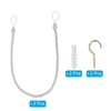 Unique Bargains Braided Decorative with Screw Hooks & Bolts Curtain Holdback Cord 2 Pcs - 3 of 4