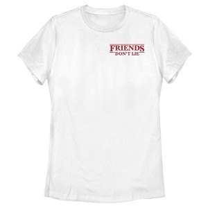Women's Stranger Things Don't Lie Left Chest T-Shirt - 1 of 4
