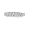 Silver 1/6 Cttw Round-Cut Diamond Chevron Wave Link Bracelet - 2 of 4