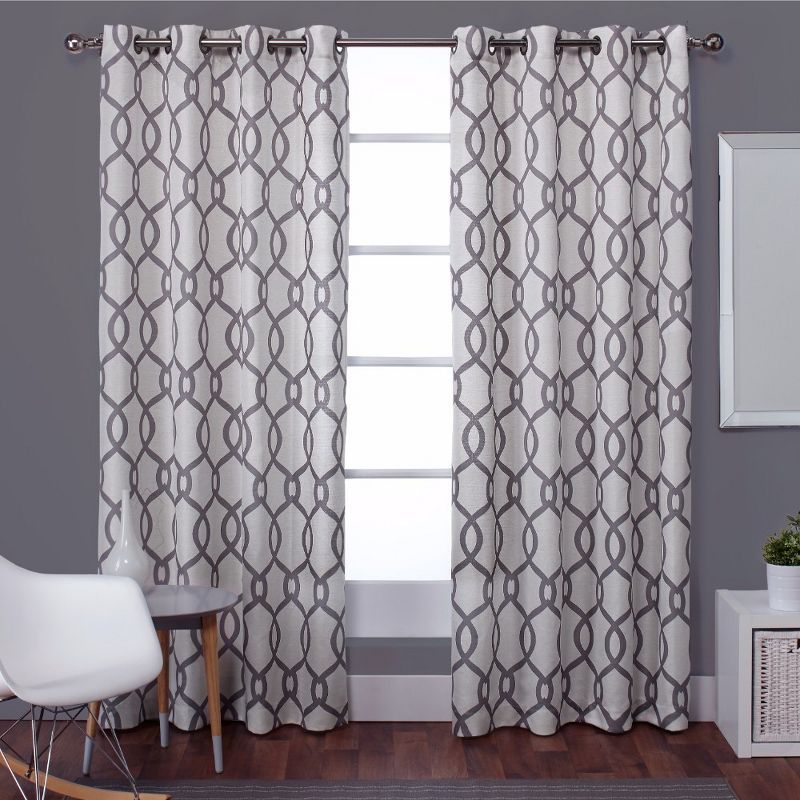 Kochi Linen Blend Grommet Top Window Curtain Panel - Exclusive Home&#174;, 1 of 9