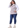Agnes Orinda Women's Plus Size Utility Cargo Pockets Drawstring Waist Sleeveless Scrub Vests - 3 of 4