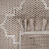 Collection 8X10 Ivory Trellis Indoor/Outdoor Area Rug ¨C Durable, Fade-Resistant & Easy-Clean Modern Patio Carpet - Nertpow - 4 of 4