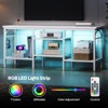Pinmoco 47 inch LED TV Stand with Open Shelves, Media Entertainment Center for Living Room/Bedroom - 4 of 4