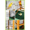 Pet Products Parrot Playstand with Wheels, Bird Cage Stand Activity Play Center with Perches and Ladders, Indoor Outdoor Playground for Birds - 3 of 4