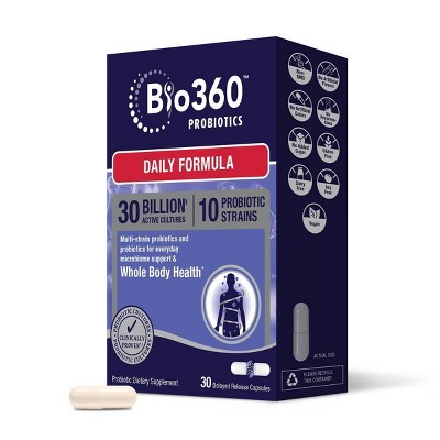 BIO360 Daily Formula Vegan Supplements - 30ct