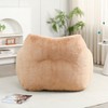 KWPZQEB Bean Bag Chairs for Adults and Kids, Giant Bean Bag Sofa with Armrests & Back Support, Soft Faux Fur Lazy Sofa for Living Room Bedroom - 4 of 4