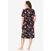 Dreams & Co. Plus Size Short T-Shirt Lounger - 3 of 4