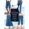 Roaman's Women's Plus Size Petite Complete Cotton Straight Leg Jean - 3 of 4