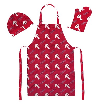 Mlb Philadelphia Phillies Apron, Mitt, Hat Grill Tool Set - 3pc : Target