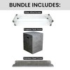 Elementi Granville 3Pc Fire Pit Accessories Set – Includes Glass Wind Screen, Stainless Steel Lid & Propane Tank Cover - 2 of 4