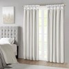 MAYEERTY 50x84" Blackout Twist Tab Total Blackout Window Curtain Panel White - 2 of 4