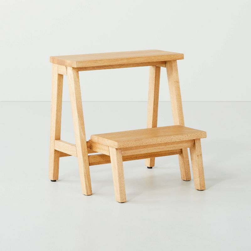 Wood Kitchen Step Stool Natural - Hearth &#38; Hand&#8482; with Magnolia, 1 of 12