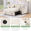 KTMBDW 2 in 1 Pull Out Couch,58" Convertible Sleeper Sofa Bed, Loveseat with Cup Holders,Storage Pockets,USB for Living Room,Bedroom,Apartment - 4 of 4