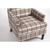 TOAOTBNBO Solid Wood Accent Chair with High Back, Modern Armchair with High Density Foam Upholstered Chair Comfy Lounge Chair for Bedroom - 4 of 4