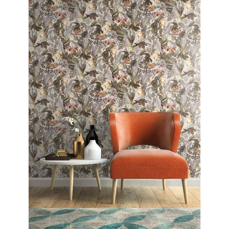 RoomMates Tropical Flowers Peel and Stick Wallpaper, 5 of 13