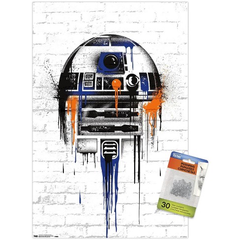 Trends International Star Wars: Saga - Droid Black And Orange Unframed Wall Poster Prints - image 1 of 4