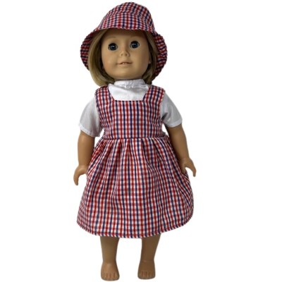 Doll Clothes Superstore Handmade Patriotic School Outfit for Our Generation American Girl and My Life Dolls