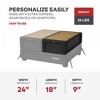 Yakima MOD Topper Medium Half Drawer Drawer Add On with Finished Top Surface, Drawer Slides, and SKS Lock for Drawer Organization, Black - 3 of 4