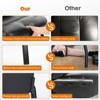 SEVOBAL Task and Office Chairs Paded Arm Office Guest Chairs, Metal Base Reception for Waiting Areas and Meeting Rooms, Black, 22.2"*24"*32.6" - 4 of 4
