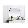 Elegant Lighting Metal Frame Arch Mirror 39x24 Inch in Black - 3 of 4