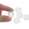 Unique Bargains Resin Craft DIY Round Flat 4-Hole Replacement Sewing Buttons 10 Pcs - 4 of 4
