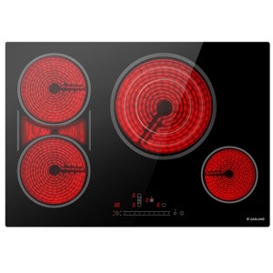 GASLAND CH774BF34A 30 Inches 4 Burners Built-in Ceramic Electric Cooktop, 240 V 7000 W, ETL Certificated, Touch Control, Safety Lock, Timer - 1 of 4