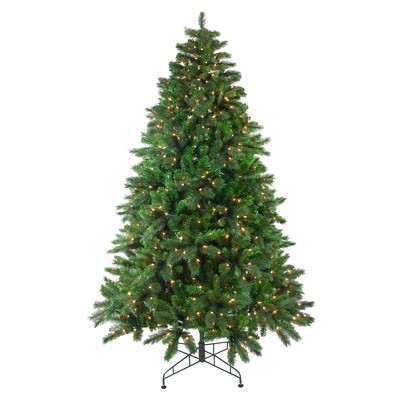 Northlight 7.5' Prelit Artificial Christmas Tree Medium Mixed Scotch Pine - Clear Lights