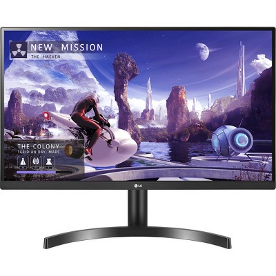 Manufacturer Refurbished LG 27QN600-B 2560 x 1440 27" IPS FreeSync Monitor, Black