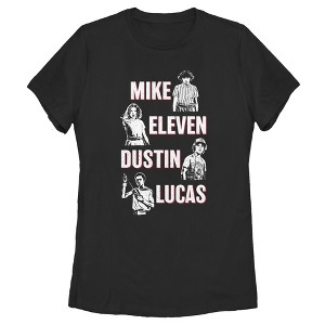 Women's Stranger Things Mike Eleven Dustin Lucas T-Shirt - 1 of 3