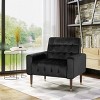Vynxaria Mirod Comfy Arm Chair with Tufted Back , Modern for Living Room, Bedroom and  Study - 2 of 4
