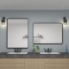 Wall-Mounted Mirror Rectangle Bathroom Vanity Mirrors Framed Mirrors Aluminum Framed Bathroom Mirror - 3 of 4