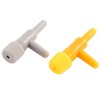 Unique Bargains 2 Way Aquarium Air Line Pump Tubing Flow Control Valve Yellow Gray 20 Pcs - 2 of 3