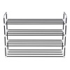vidaXL Shoe Rack with Shelves Metal and Plastic Black Storage Stand - 3 of 4