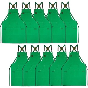 Heavy-Duty Multi-Pocket Canvas Apron - for Gardening, Painting, BBQ, Carpentry & More, Adjustable Sizes M to XXL for All Professions - 1 of 4