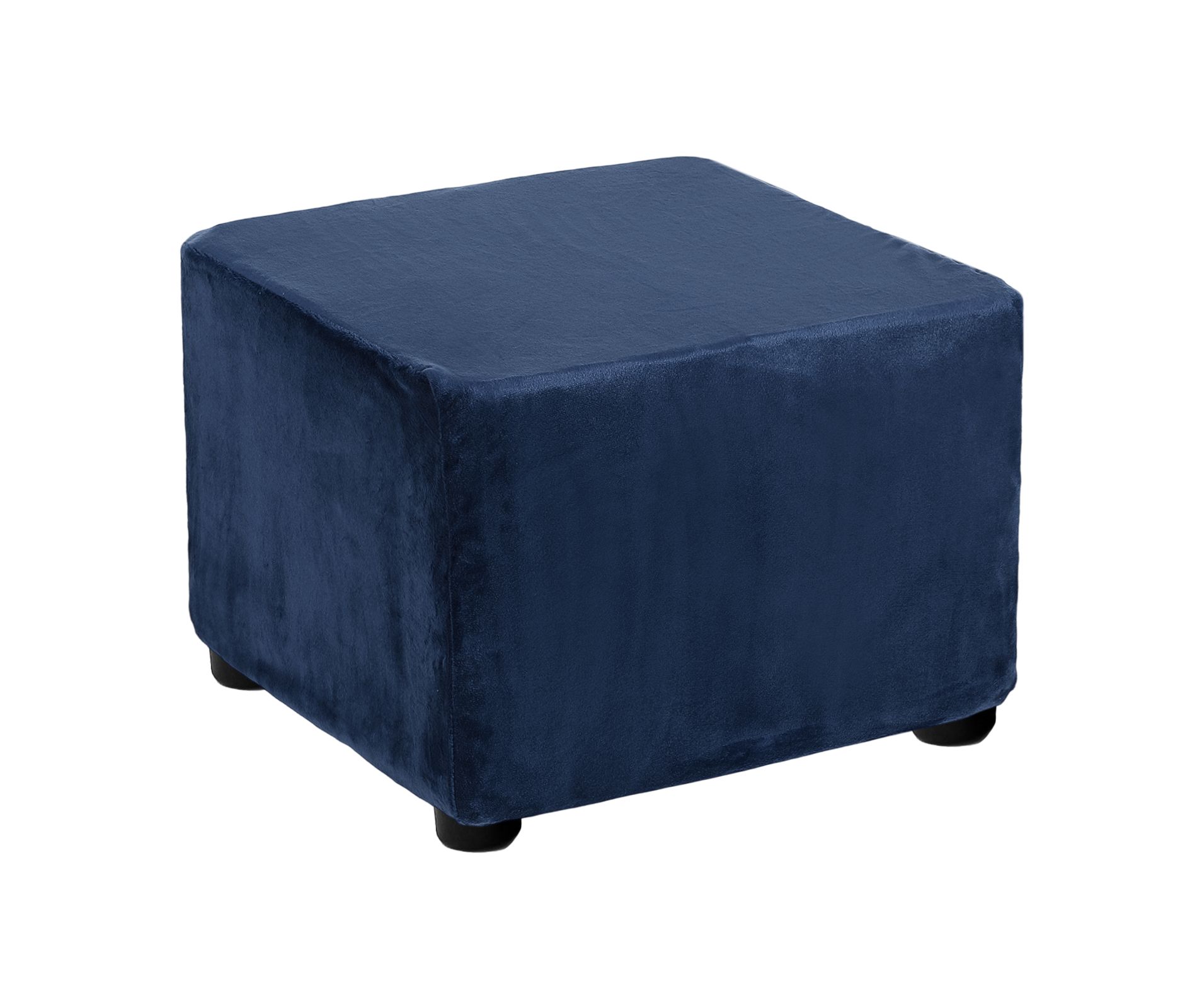 Unique Bargains Stretch Band Furniture Protecting Square Stool Covers 80-100cm/31.5-39inch Navy Blue