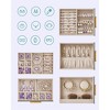 SONGMICS 5-Tier Jewelry Box with Glass Window Jewelry Storage Organizer with 3 Side Drawers & Big Mirror - 4 of 4