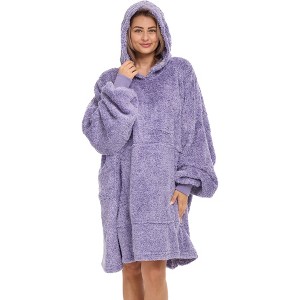 ADR Adult Wearable Blanket, Sweater Hoodie, Blanket with Sleeves for Men & Women Oversized Sweatshirt - 1 of 3