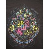 Harry Potter Neon Pink And Yellow Hogwarts Crest Black T-shirt Toddler Boy to Youth Boy - 2 of 2