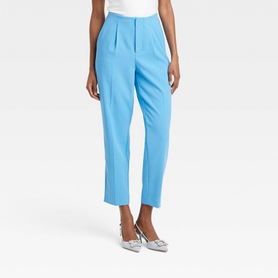 Women's High-rise Tailored Trousers - A New Day™ Blue 16 : Target