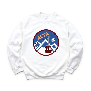 Simply Sage Market Women's Graphic Sweatshirt Alta Ski Resort - 1 of 4