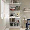 FUFU&GAGA Modular Kitchen Pantry Cabinet Dining Room Sideboard with Lighting and Glass Doors - 2 of 4