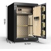Safe Box Electronic Digital Steel Security Safe with Keypad and Key Lock - 2 of 4