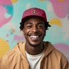 Dalix Robot Embroidered Glow in the Dark Retro Dad Hat Cotton Baseball Cap Adjustable Mens - 3 of 4