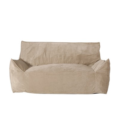 OUTSUPPLY 2-Seater Oversized Bean Bag Chair with Armrests, Removable Washable Cover, Modern Lounge Seat