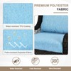Aoodor Outdoor Deep Seat Cushion Set, Waterproof Patio Furniture Cushions with Adjustable Straps & Removable Cover - 4 of 4