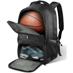 Generic Basketball Backpack, Large Basketball Bag with Shoes and Ball Compartment - 1 of 4