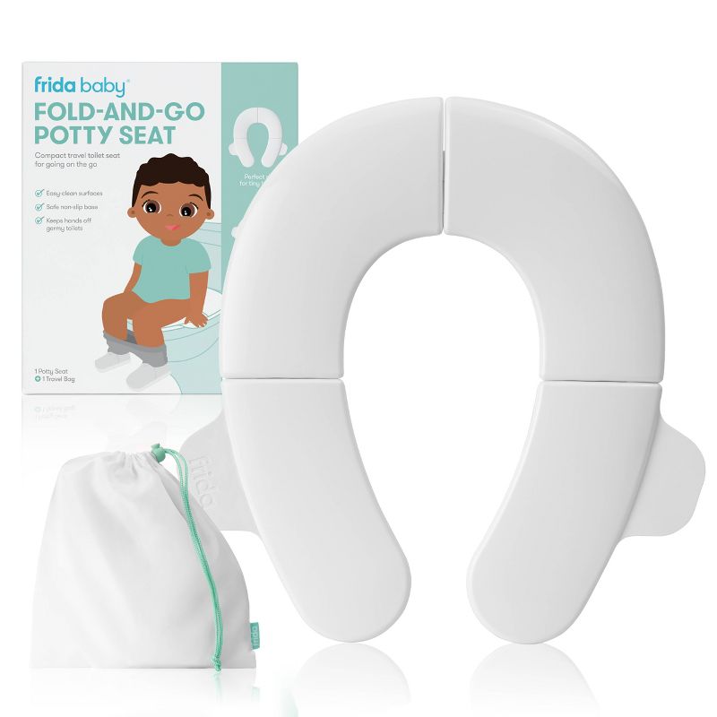 Frida Baby Fold n Go Potty Toilet Training Seat - White, 1 of 7