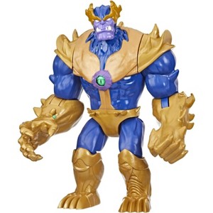 Marvel Avengers Mech Strike Monster Hunters Thanos Action Figure | 9-Inch Deluxe Monster Punch Figure | Bio-Organic Armor Design - 1 of 4