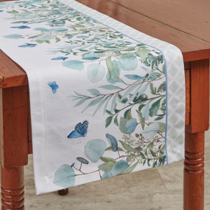 Park Designs Eucalyptus Greens Table Runner 13" x 36" - 1 of 3
